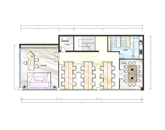 办公室装修平面图 苏州厂房装修
